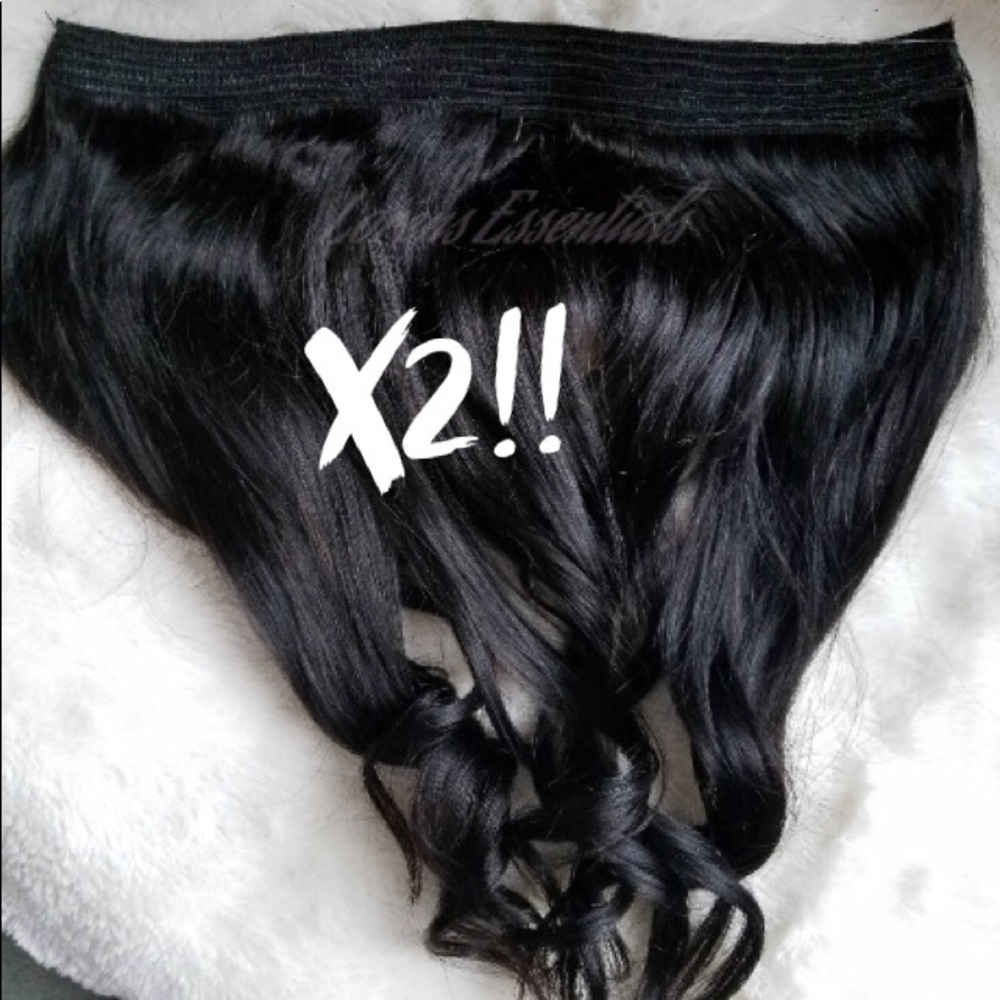 LAST SALE! Set of 2 halo hair extensions